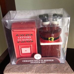 Whimsical Christmas Santa Salt and Pepper Shakers